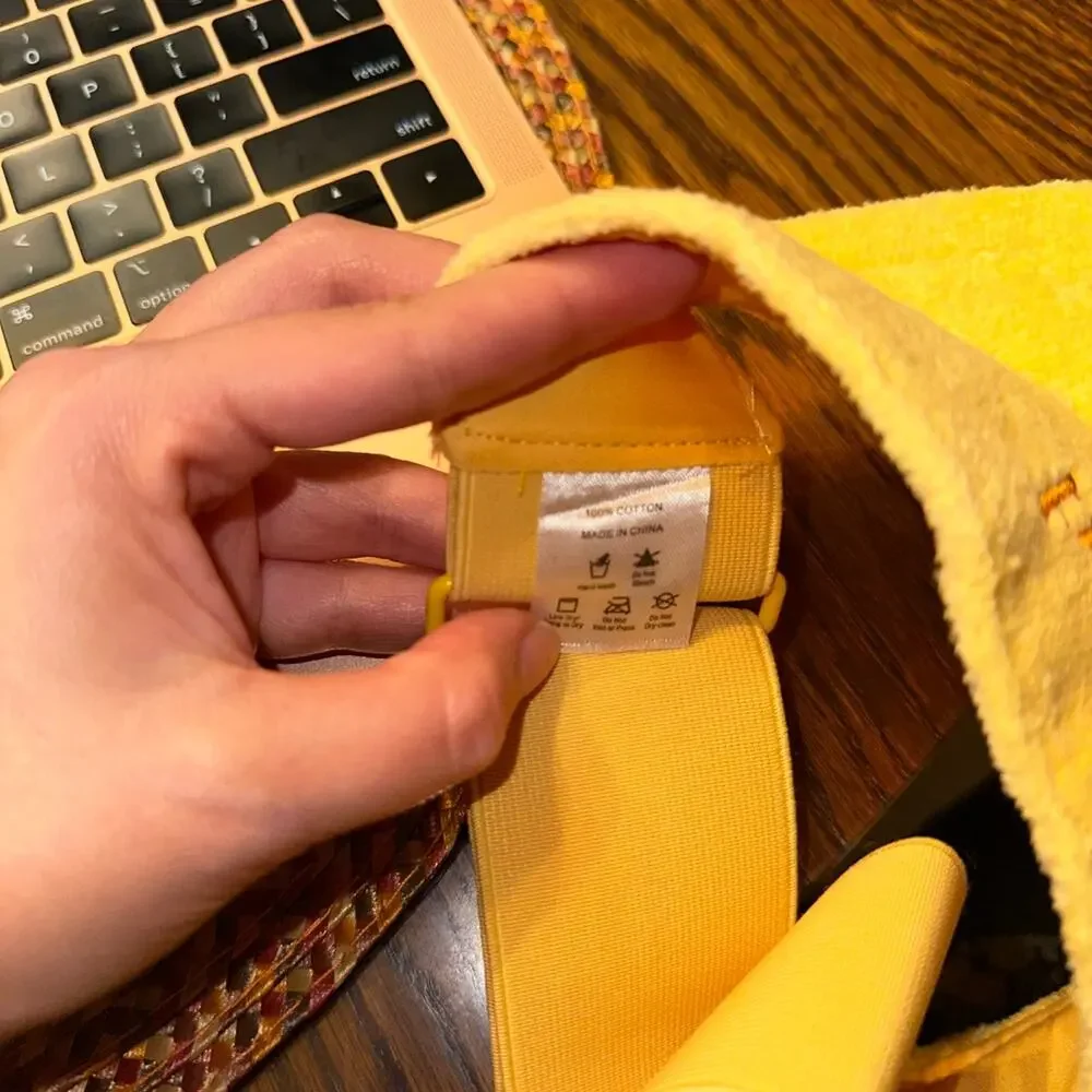 Cocokind yellow visor hat - one size